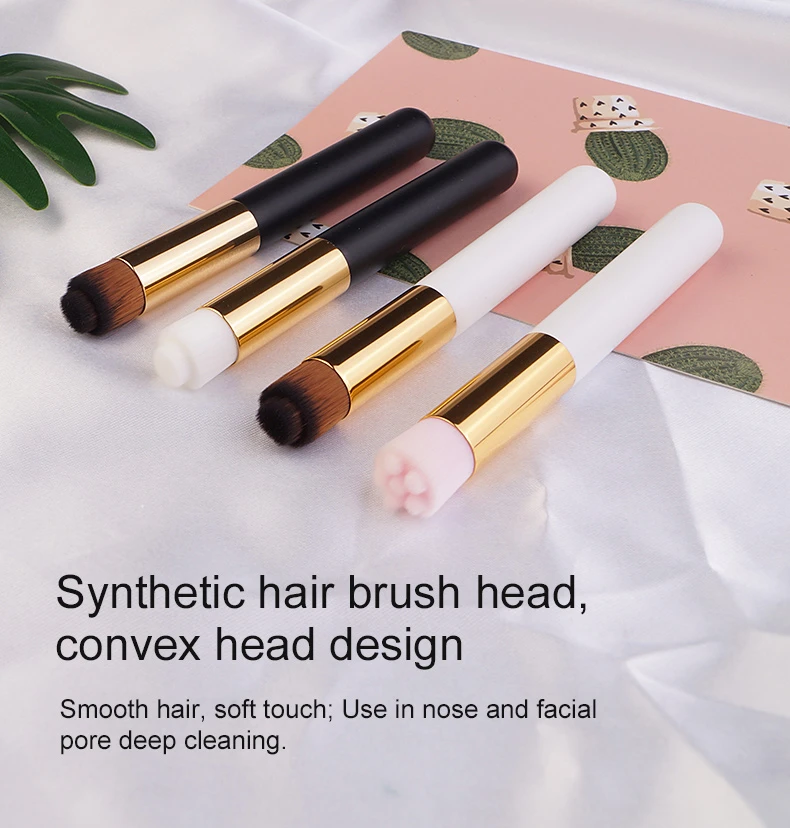 Wooden handle lash cleaning brush