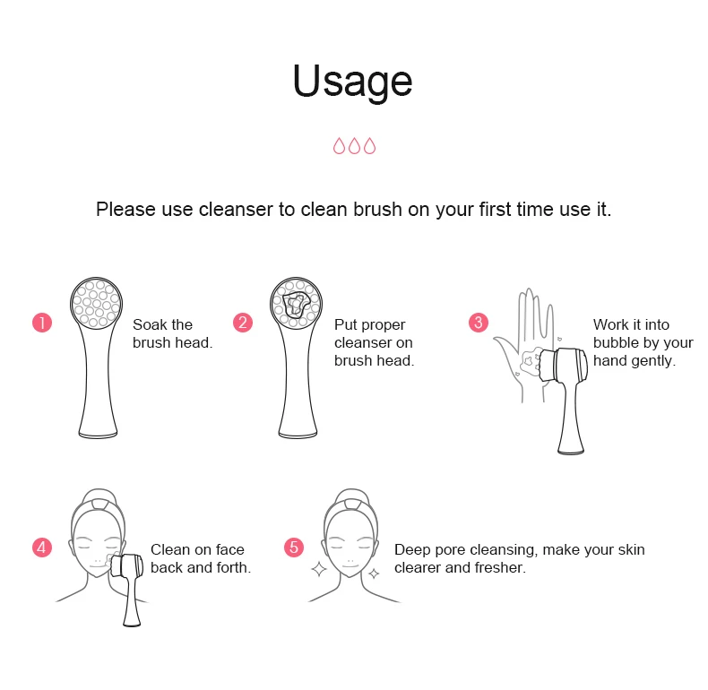 Wheat straw face cleaning brush